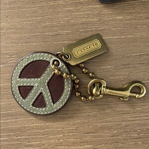Coach Peace Sign Purse Charm